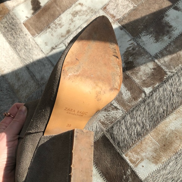 Real suede Zara booties🤍 - Picture 9 of 10